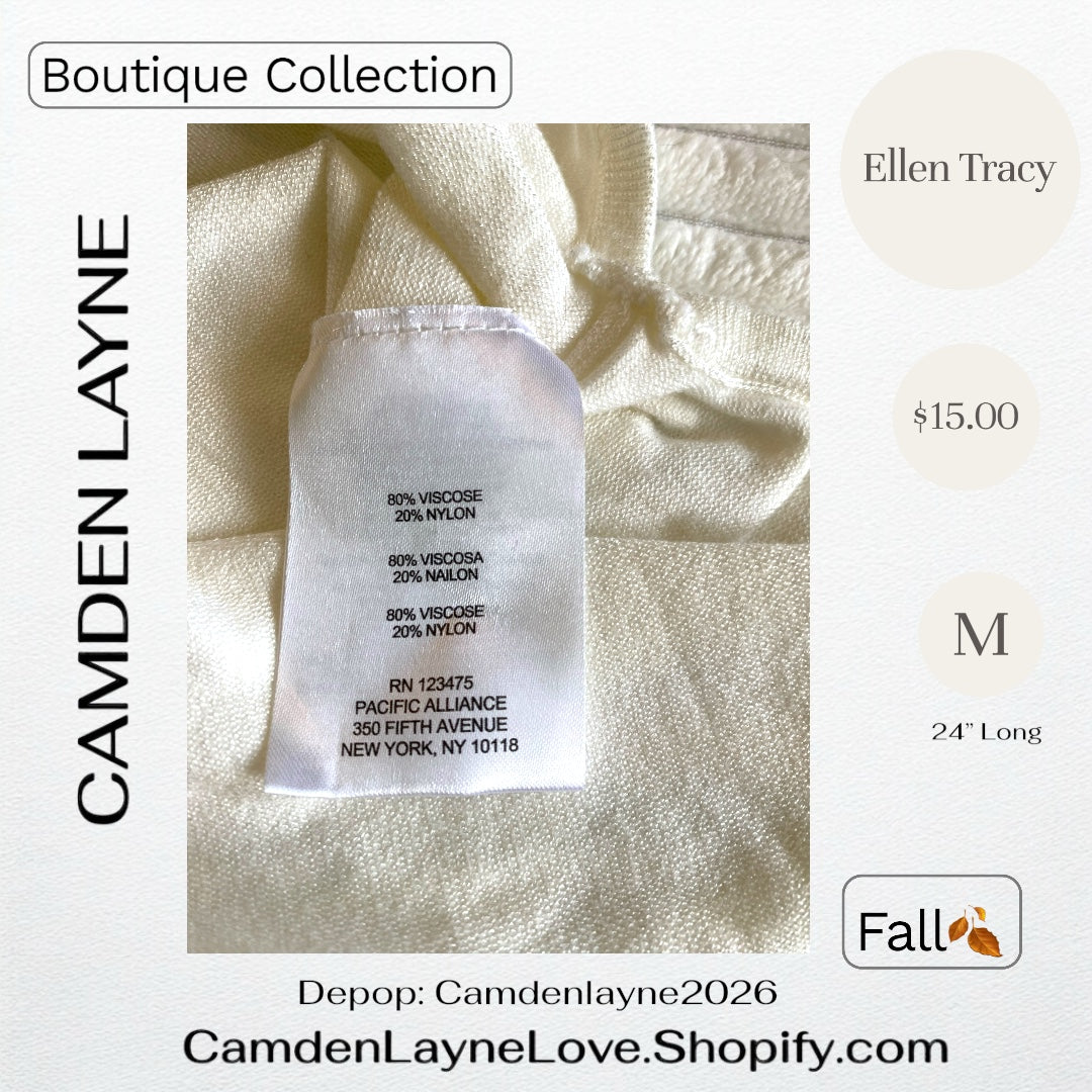 Ellen Tracy Ivory Sweater