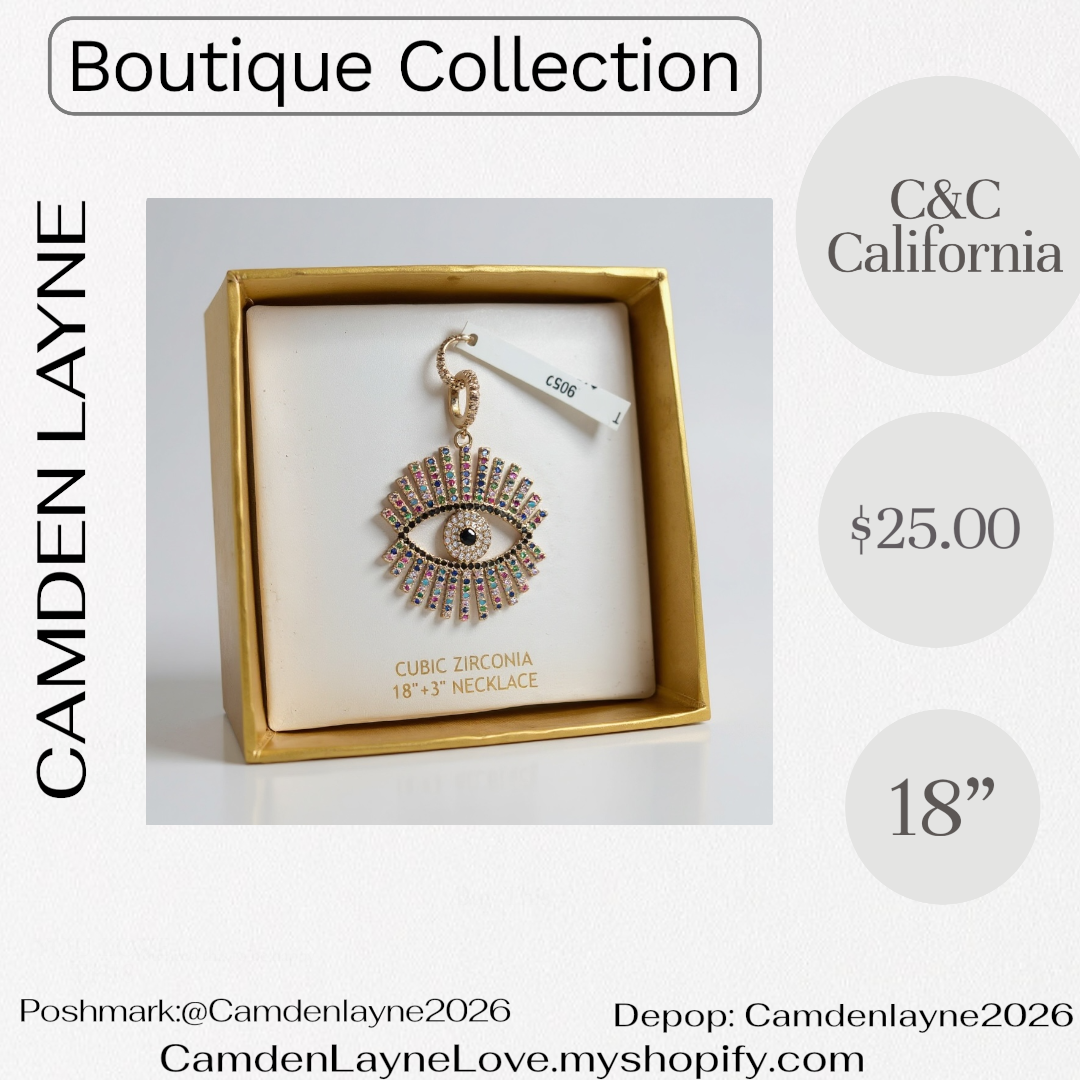 C& C California Multi Color Eye Pendant