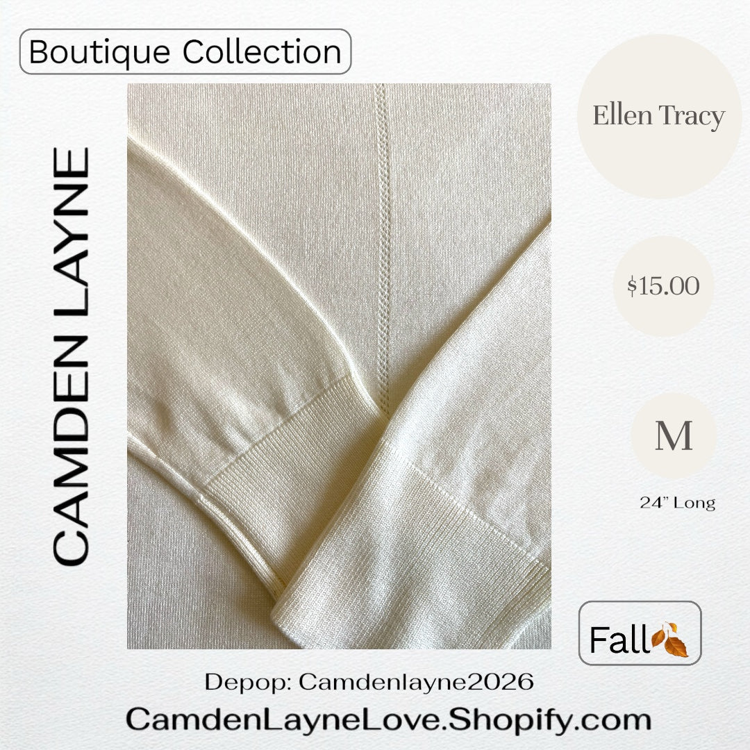 Ellen Tracy Ivory Sweater