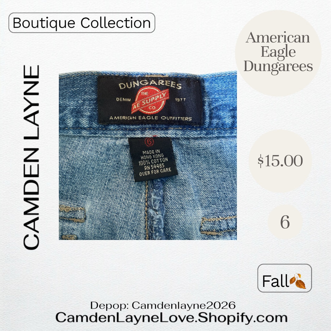 Vintage American Eagle Dungarees 6