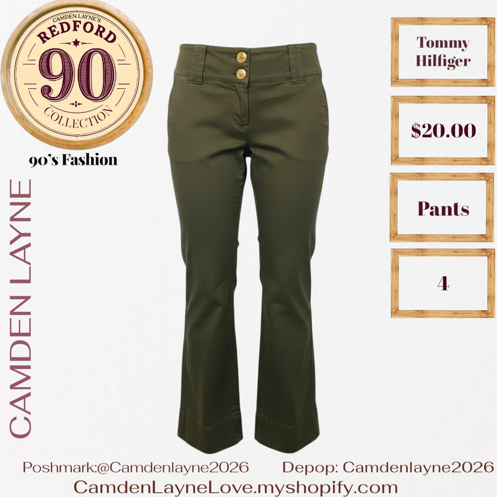 Tommy Hilfiger Olive Green Pants