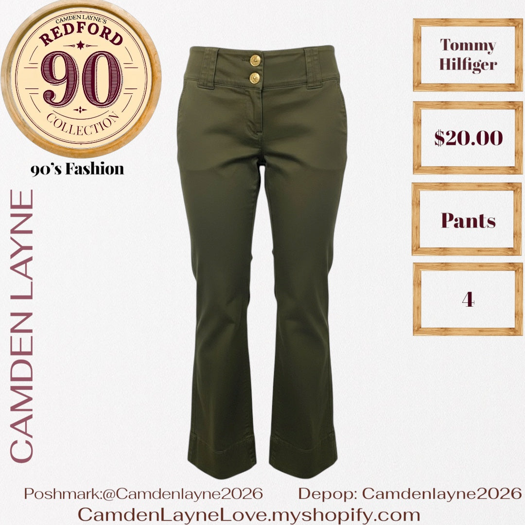 Tommy Hilfiger Olive Green Pants