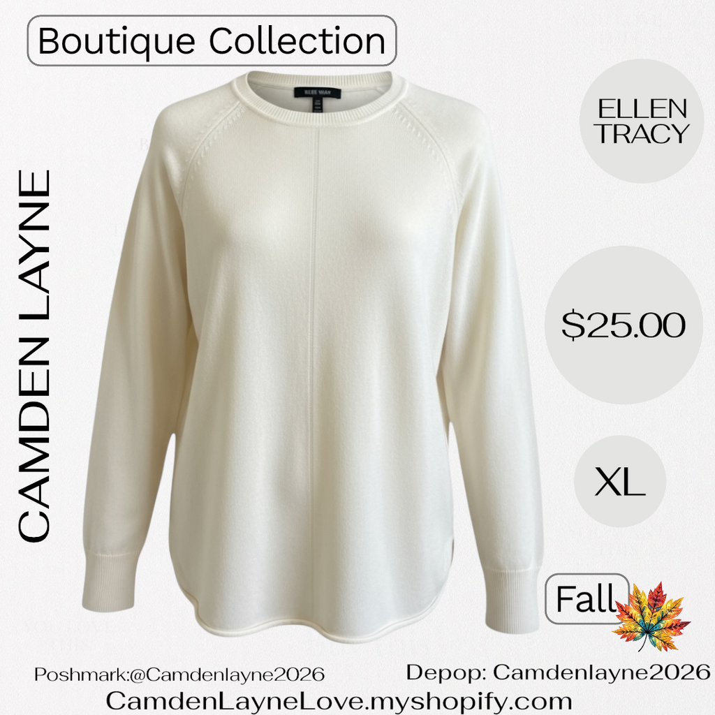 Ellen Tracy Ivory Sweater