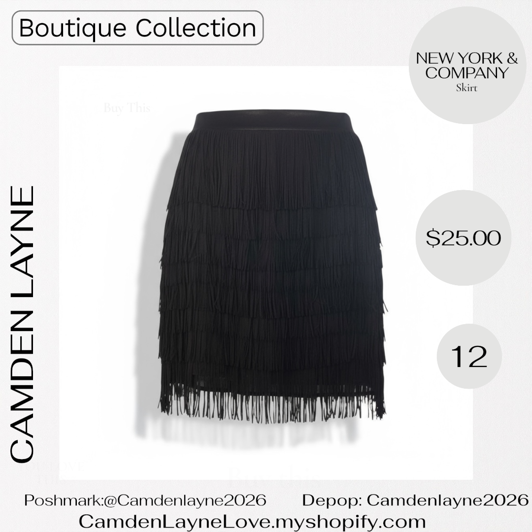 New York & Co. Fringe Skirt