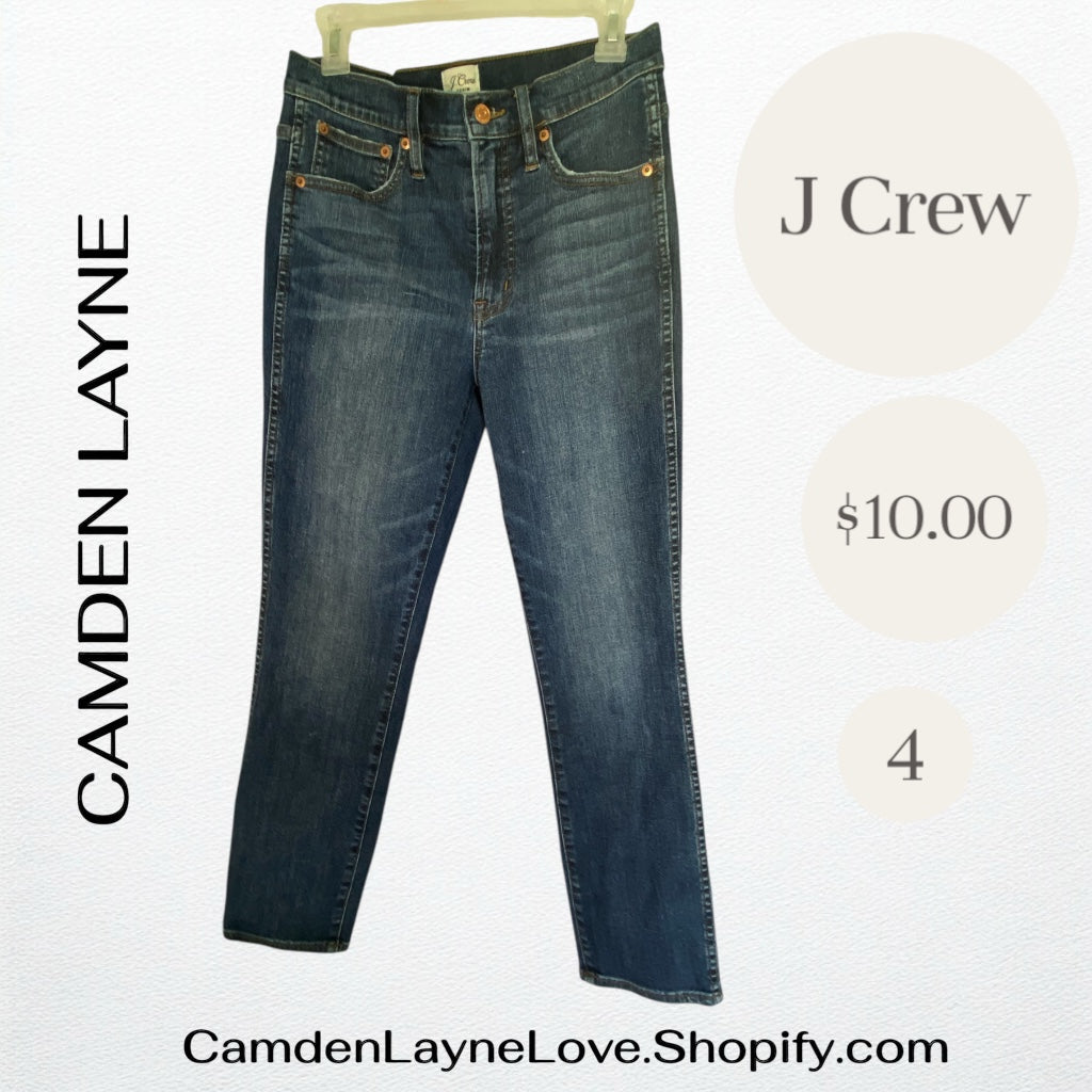 J Crew 4 Vintage Straight Jeans