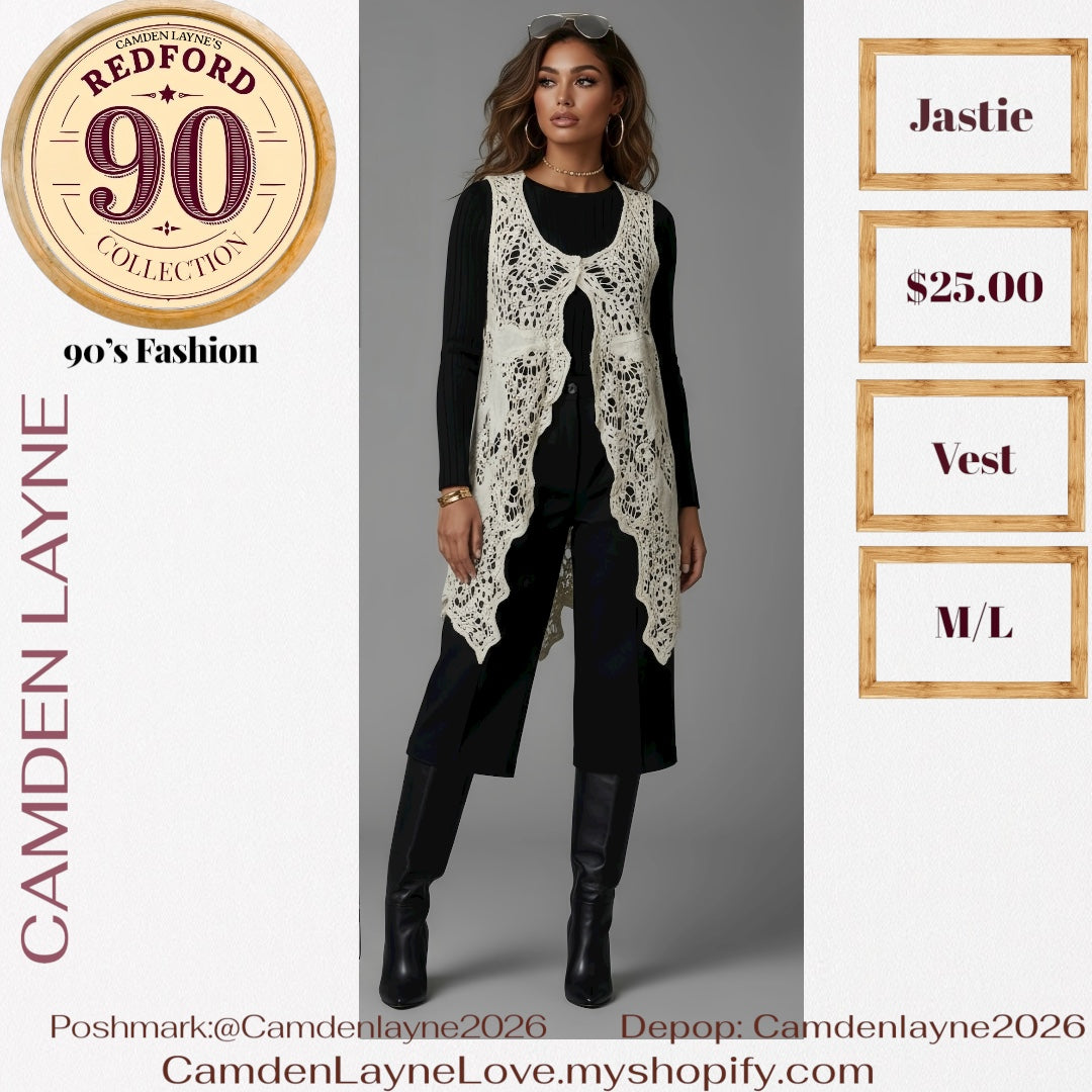 Jastie Bohemian Crochet Vest