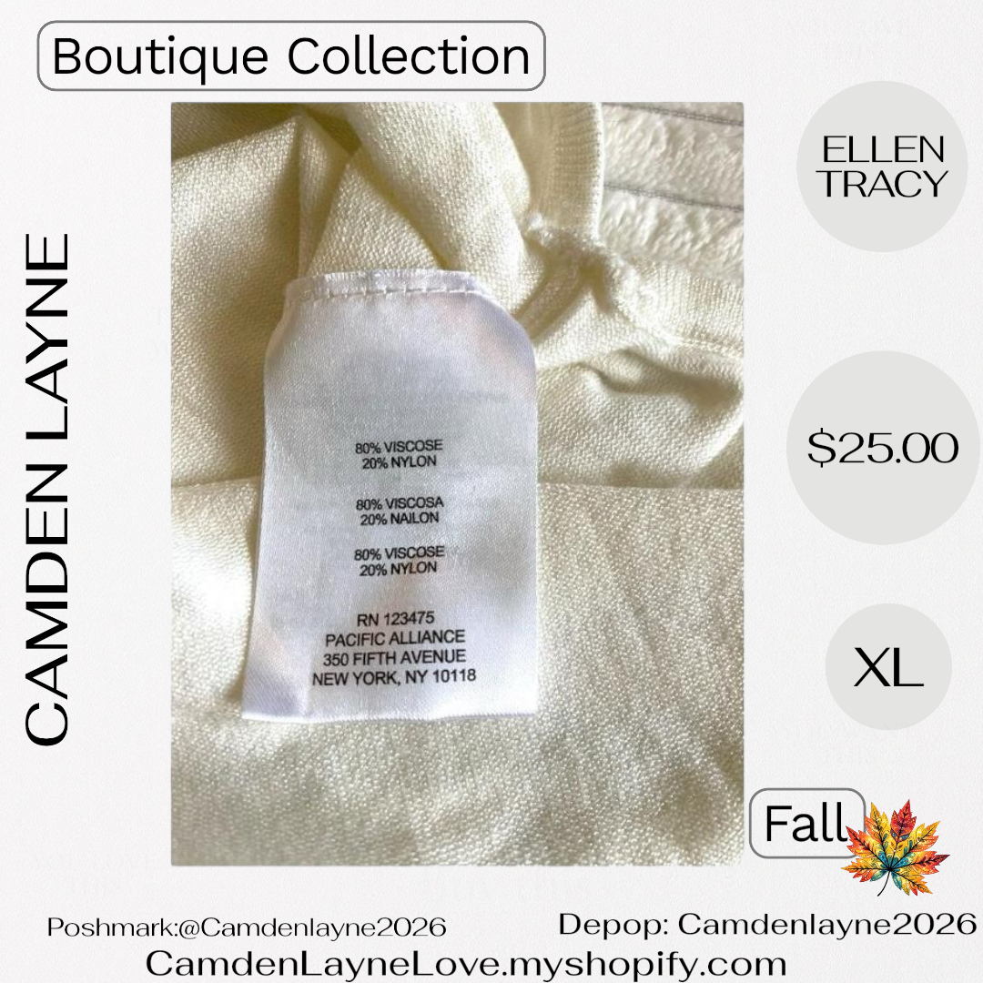 Ellen Tracy Ivory Sweater