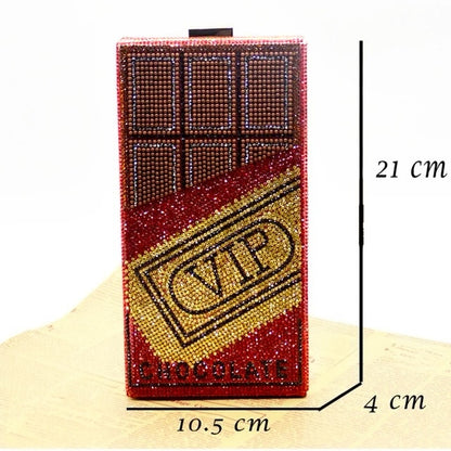 Rhinestone Glitter Clutch - Camden Layne