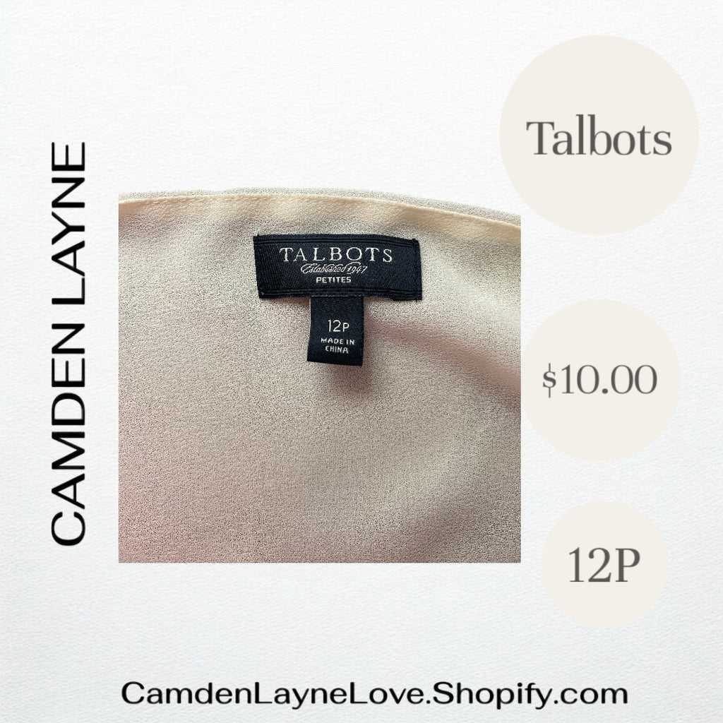 Talbots Ivory Blouse