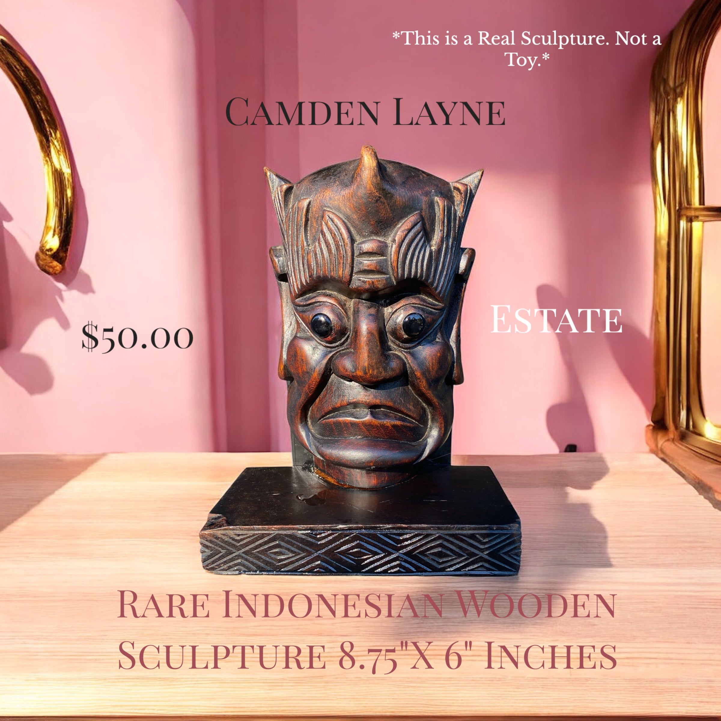 Rare Indonesian Sculpture - Camden Layne