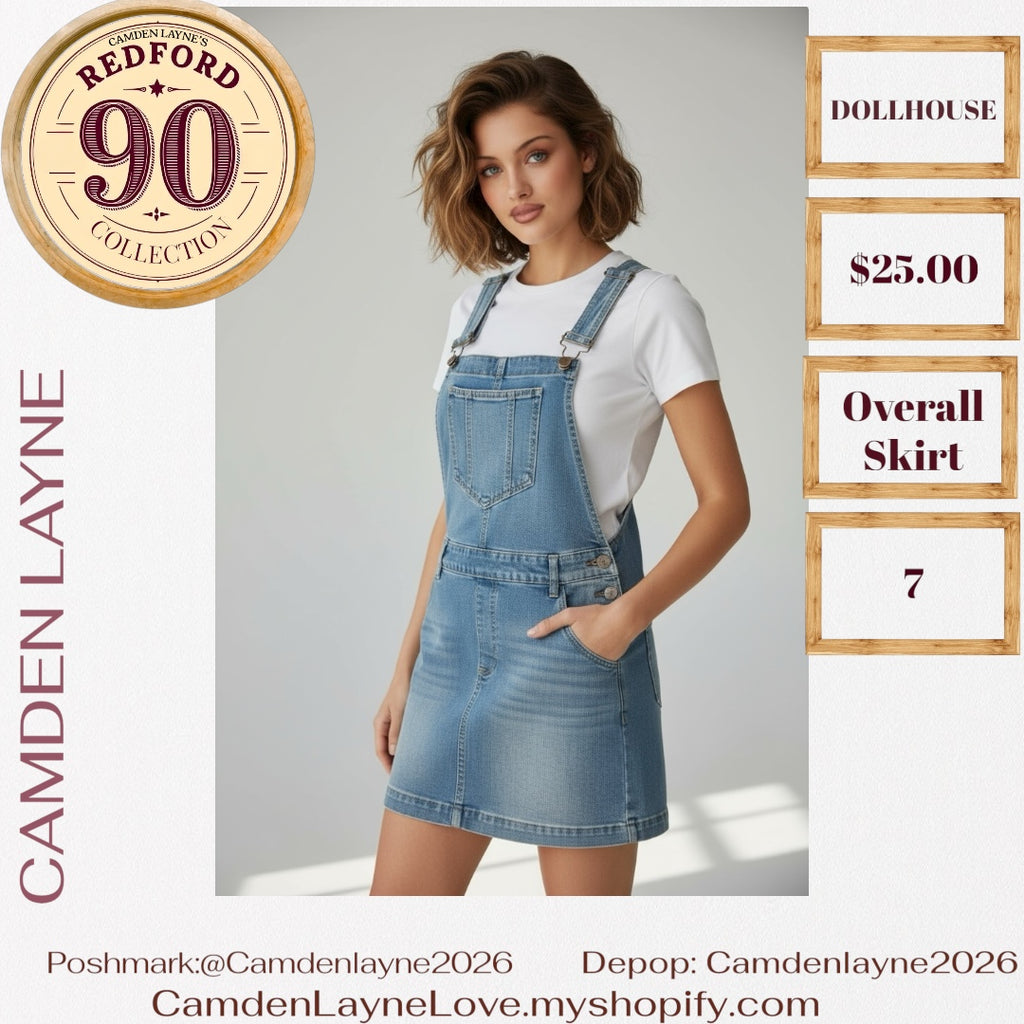 Dollhouse Overall Denim Dress