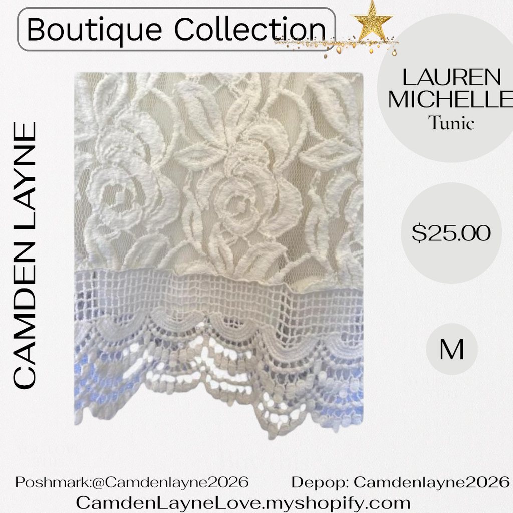 Lauren Michelle Lace Tunic