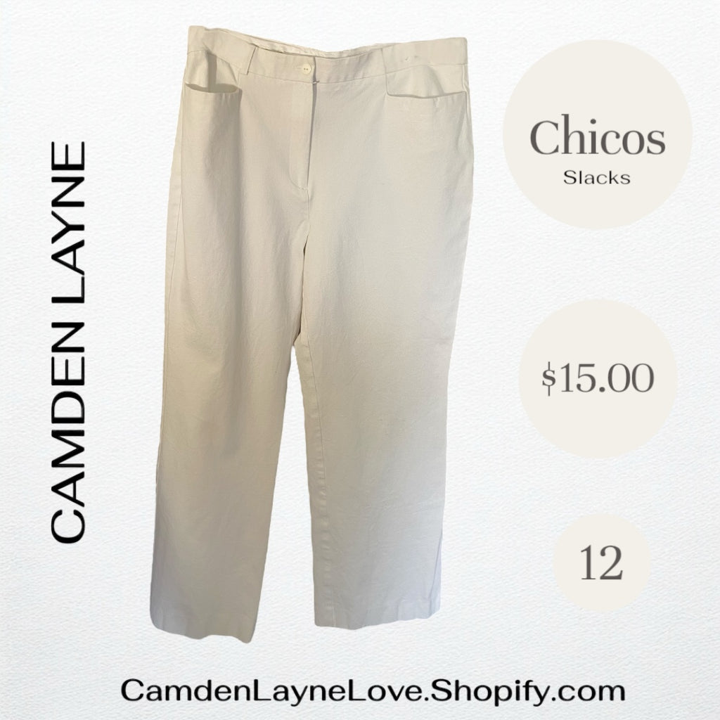 Chicos White Slacks
