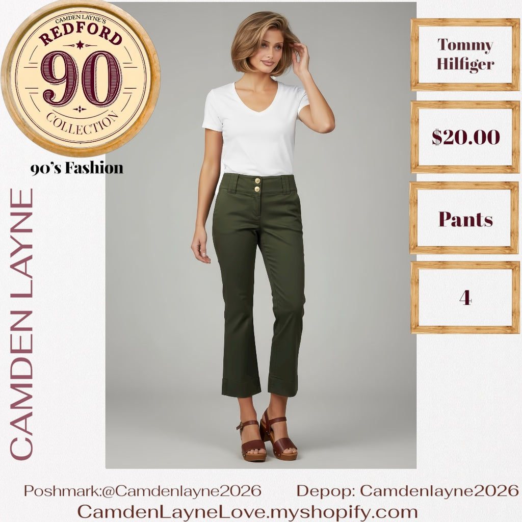 Tommy Hilfiger Olive Green Pants