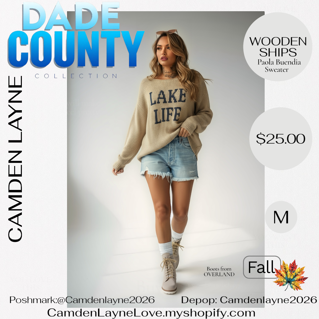 Lake Life Knit Sweater by Wooden Ships