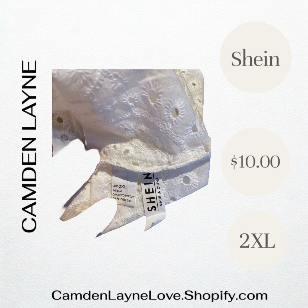 SHEIN White Eyelet