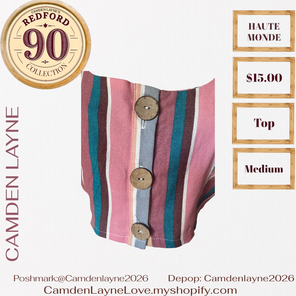 Haute  Monde Canvas Crop Top