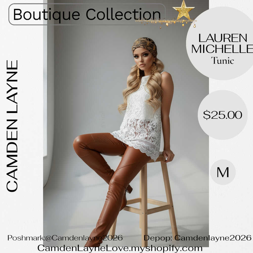 Lauren Michelle Lace Tunic