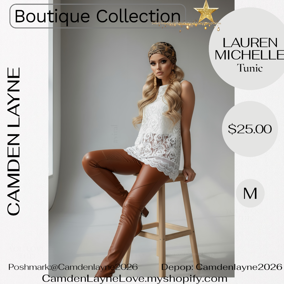 Lauren Michelle Lace Tunic