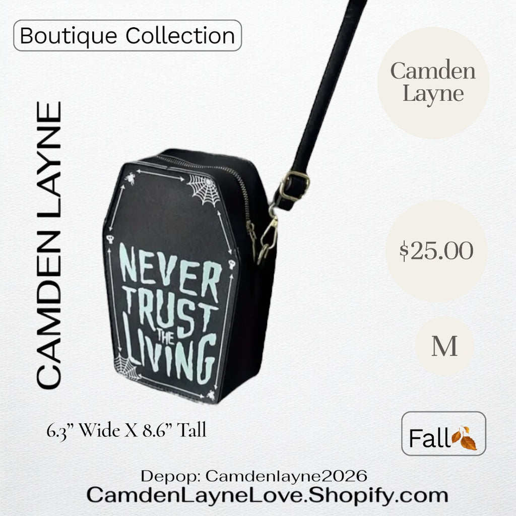 Never Trust The Living Coffin Purse