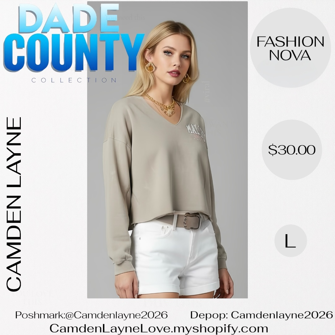 Fashion Nova Crop Sweatshirt