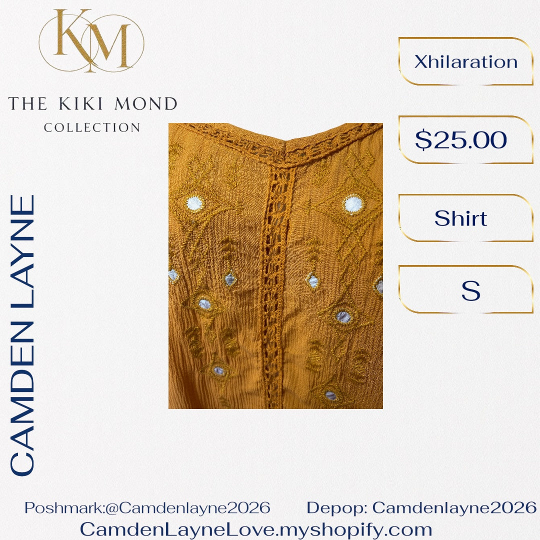 Bohemian Linen Cami Blouse