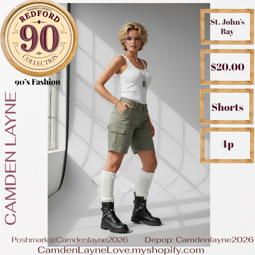 At. John’s Bay Gray Cargo Shorts