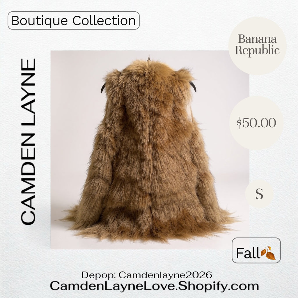 Banana Republic Faux Fur Vest