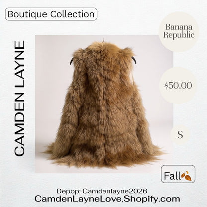Banana Republic Faux Fur Vest