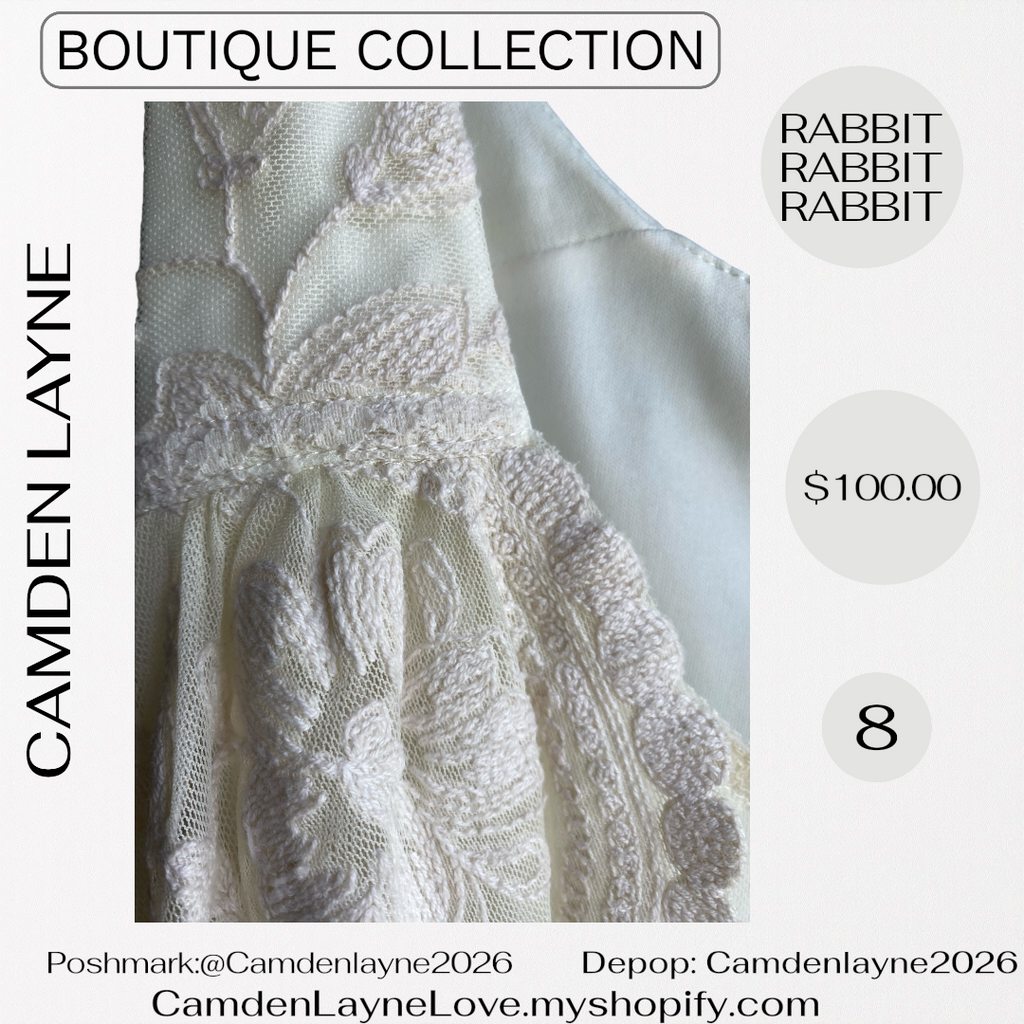 Rabbit Lace Embroidered Gown