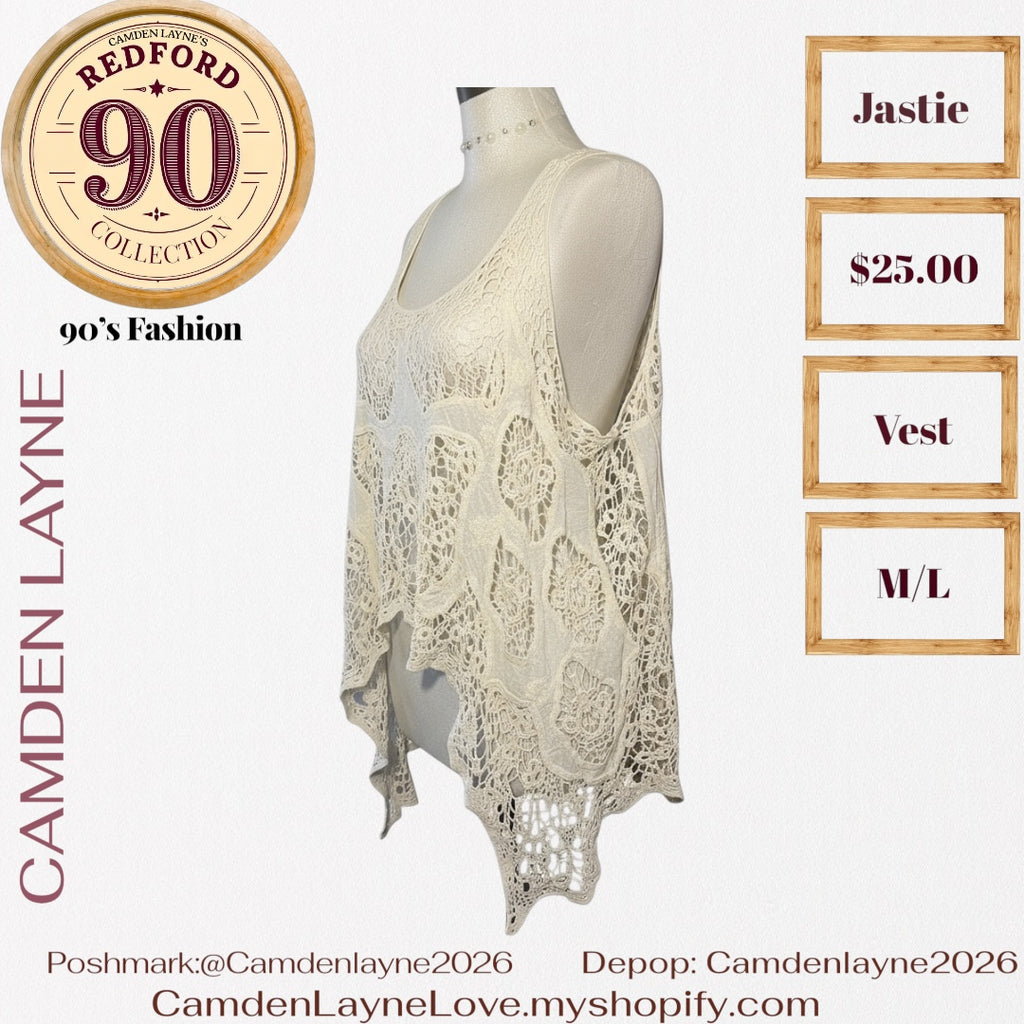 Jastie Bohemian Crochet Vest