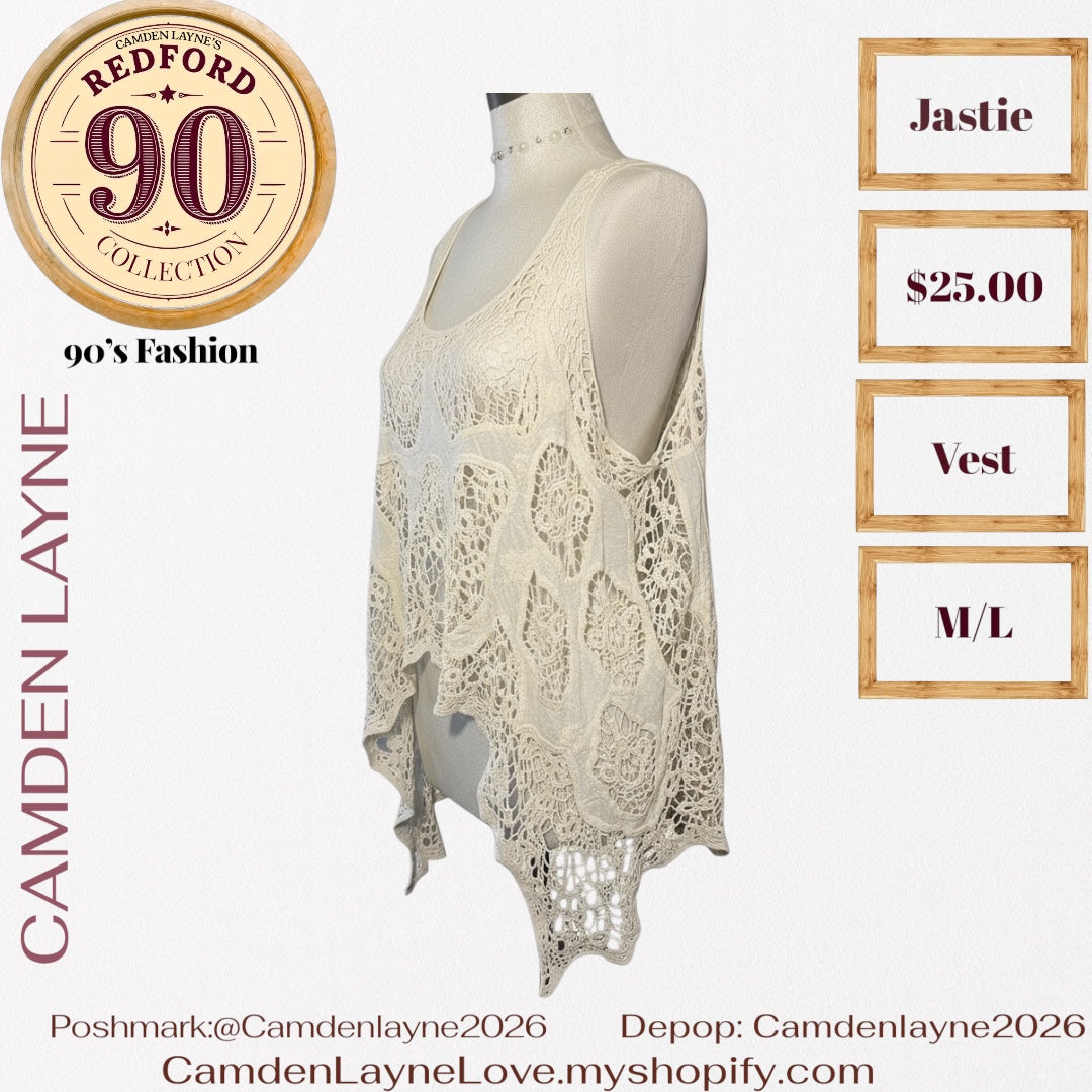 Jastie Bohemian Crochet Vest