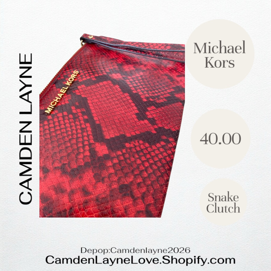 Michael Kors Snake Clutch