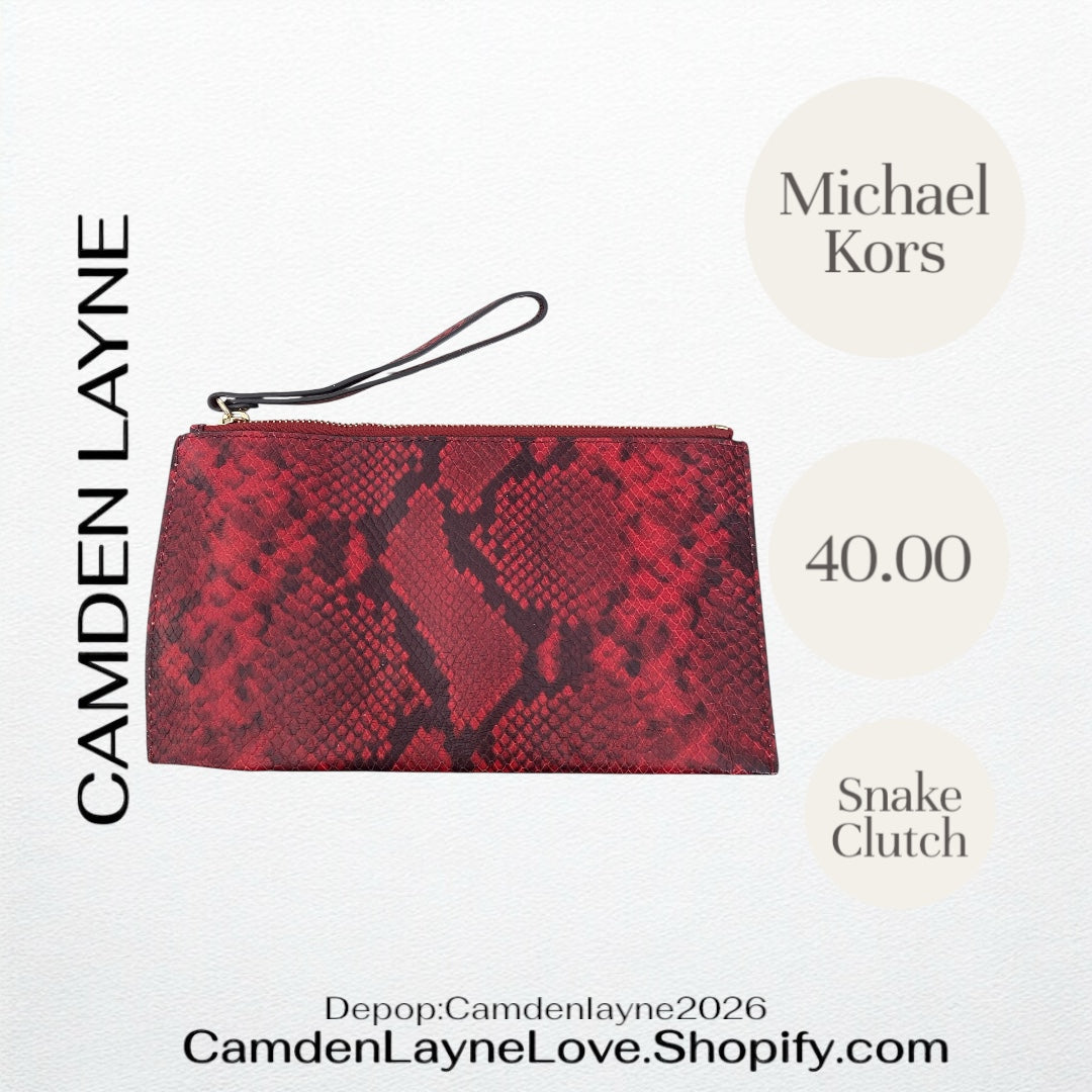 Michael Kors Snake Clutch