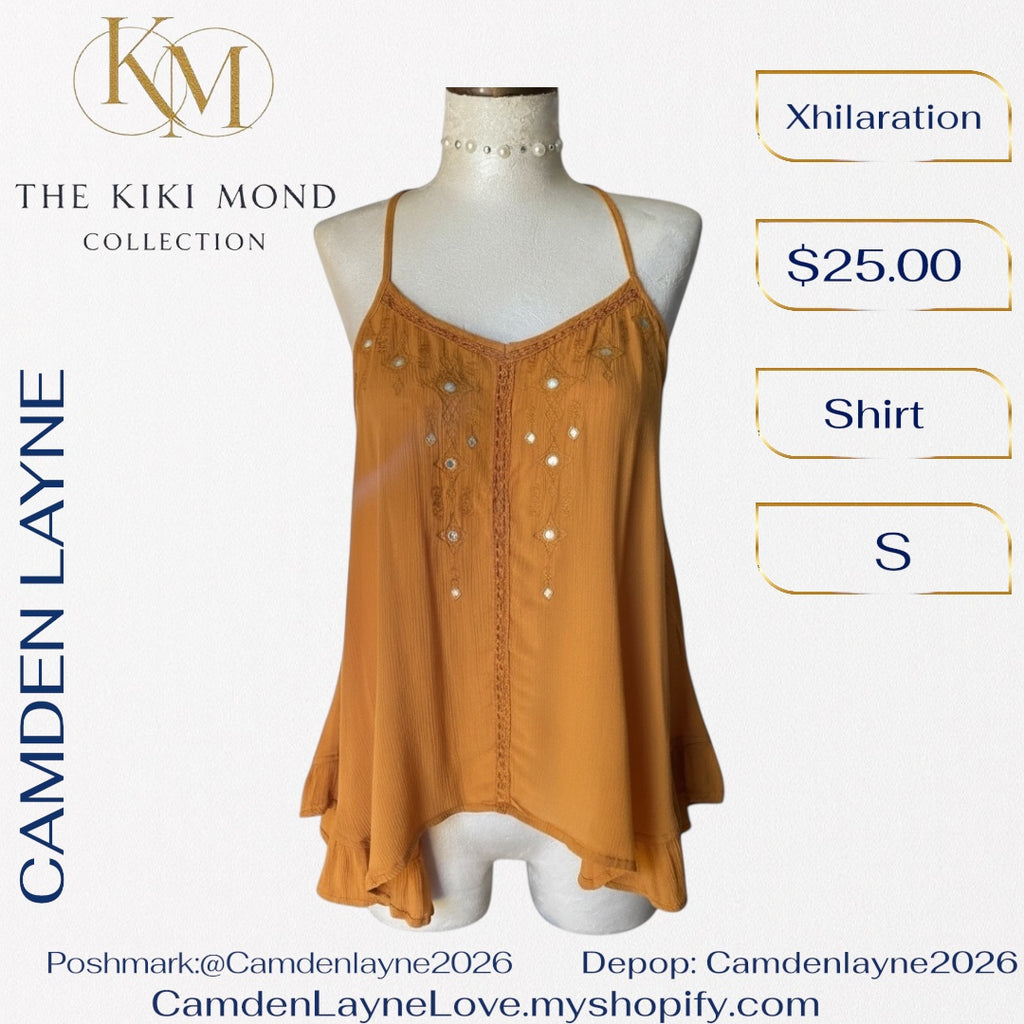 Bohemian Linen Cami Blouse