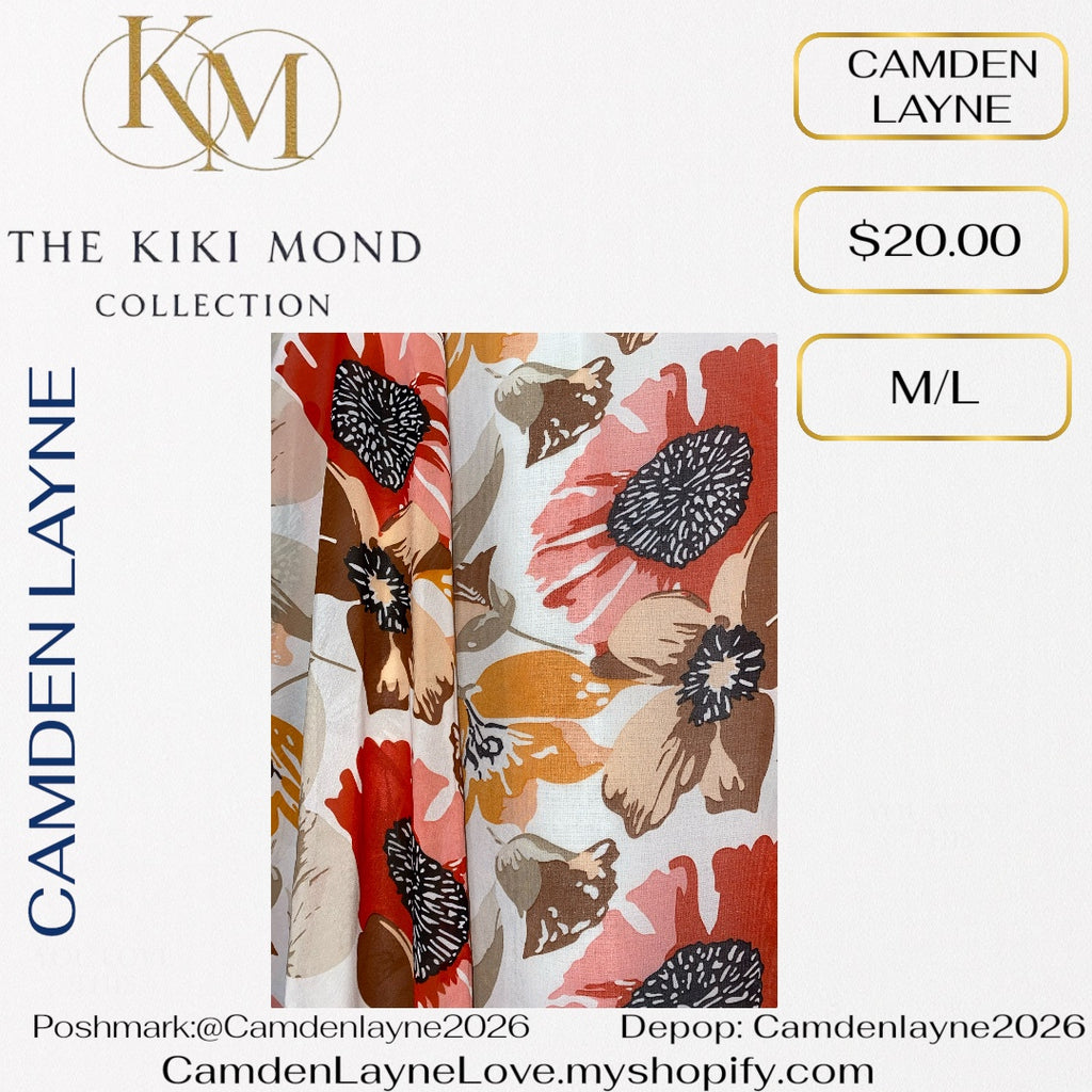 Camden Layne Peony Floral Kimono