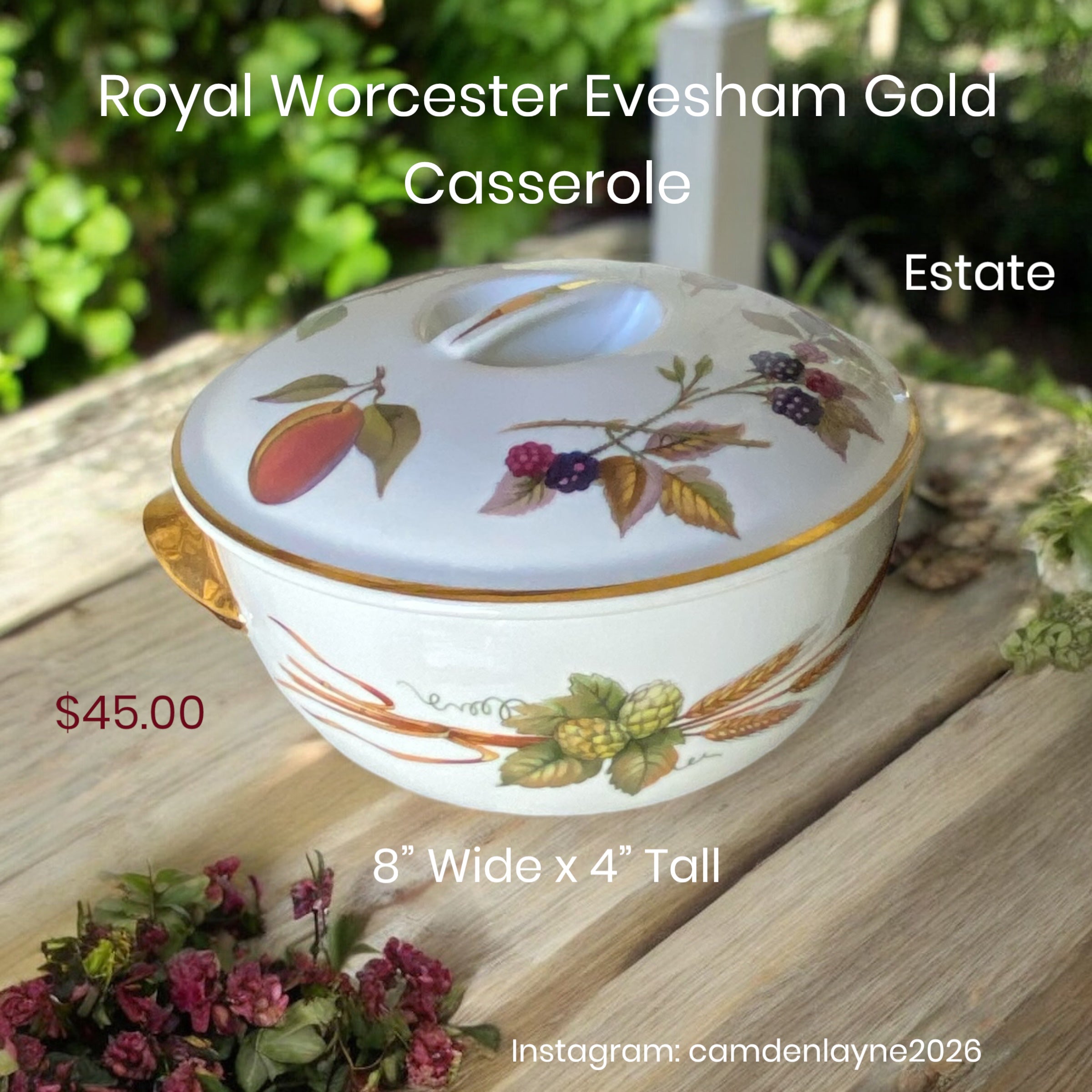 Royal Worcester Evesham Casserole Dish - Camden Layne
