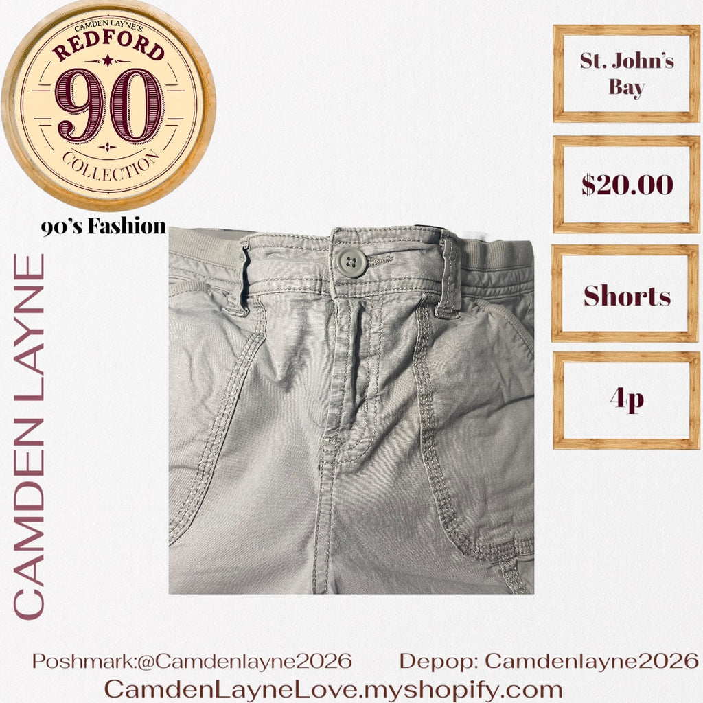 At. John’s Bay Gray Cargo Shorts