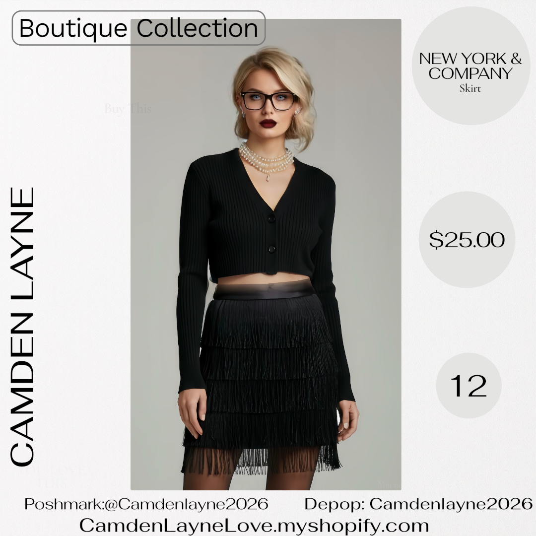 New York & Co. Fringe Skirt