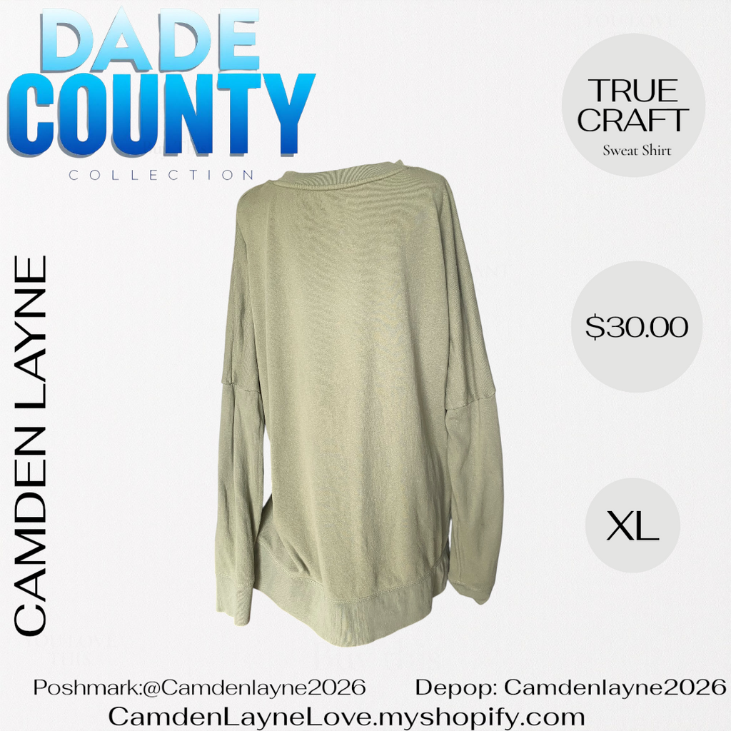 True Craft Southern Olive Green Sweatshirt