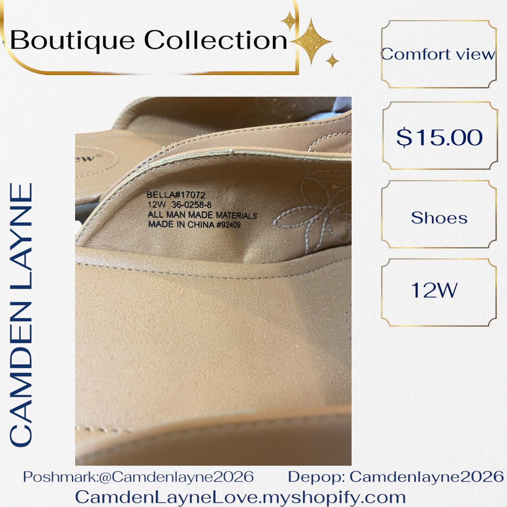 ComfortView Tan Slides 12W