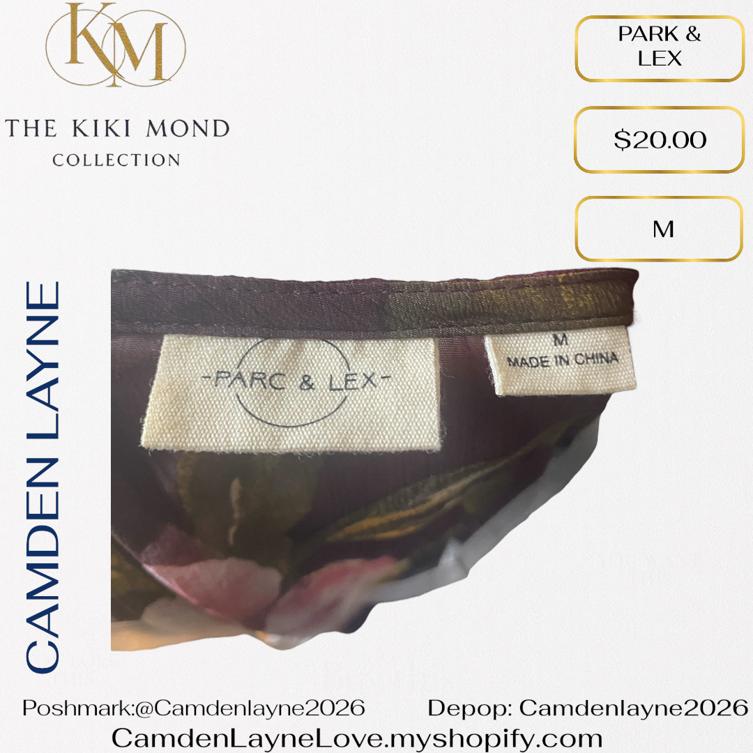 Park & Lex Brown and Floral Kimono