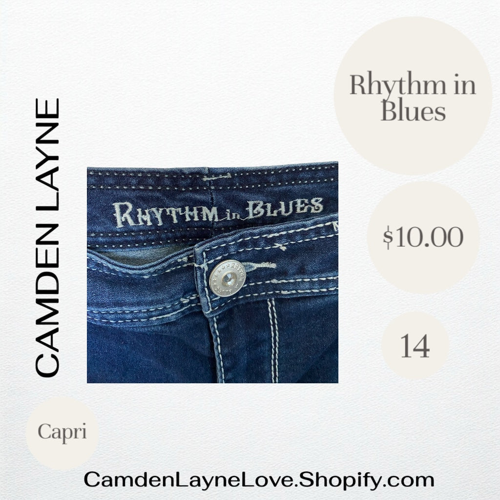 Rhythm in Blue Capri Jeans