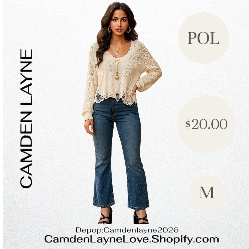 POL Ivory Pullover Sweater