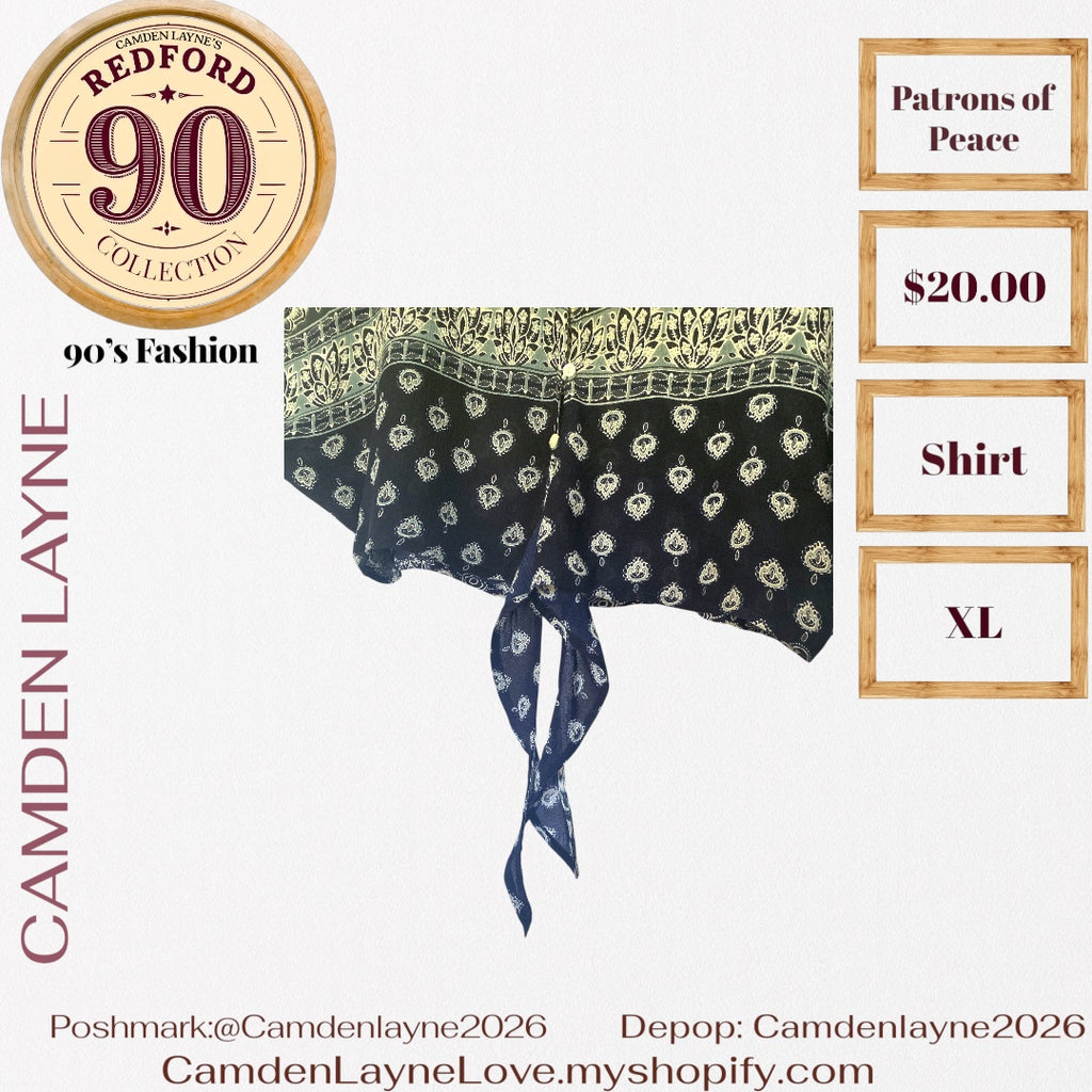 Patrons of Peace Hartley Tie Crop Top