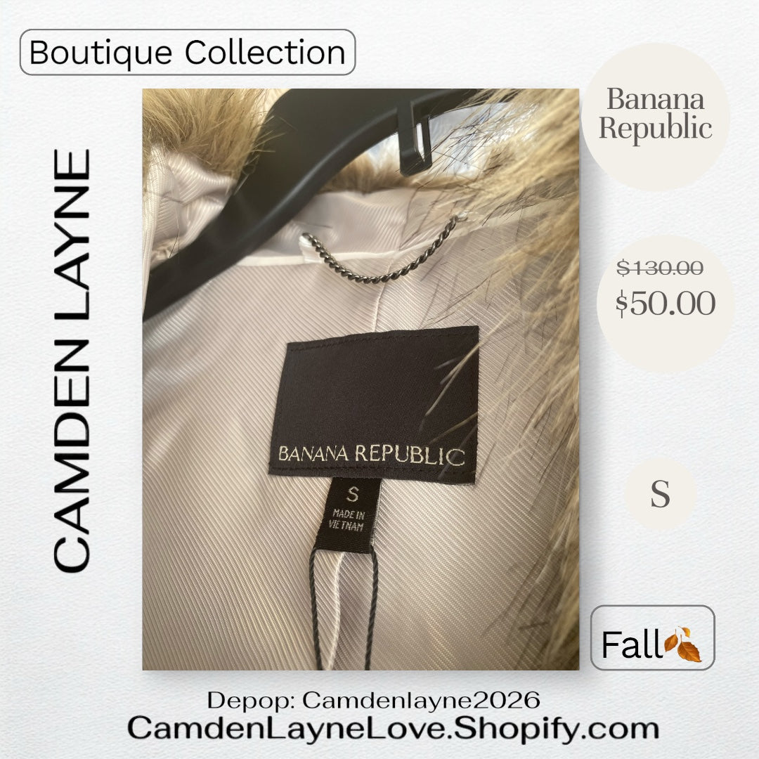 Banana Republic Faux Fur Vest