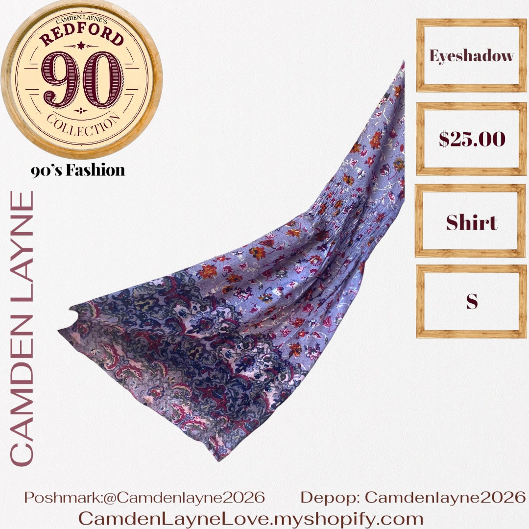 Eyeshadow Bell Sleeve Floral Top