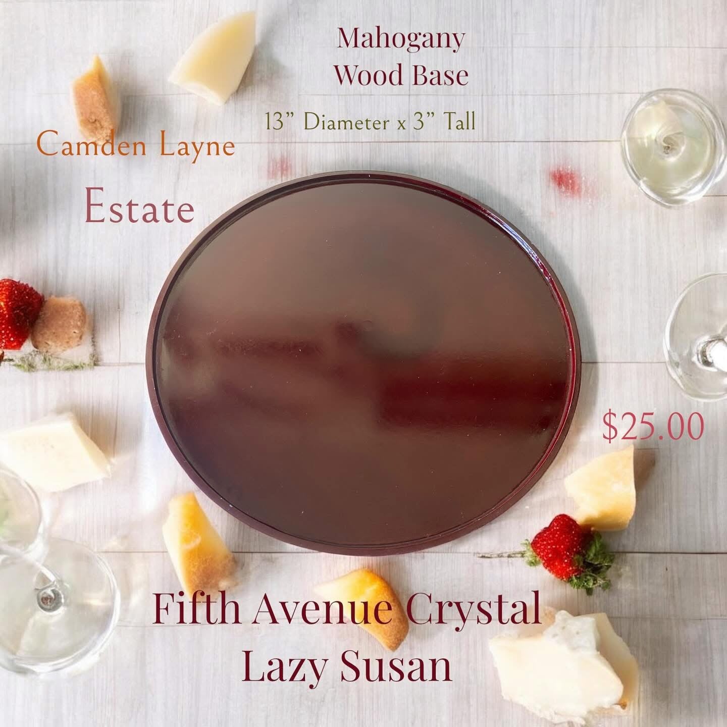 Fifth Avenue Crystal Lazy Suzan - Camden Layne