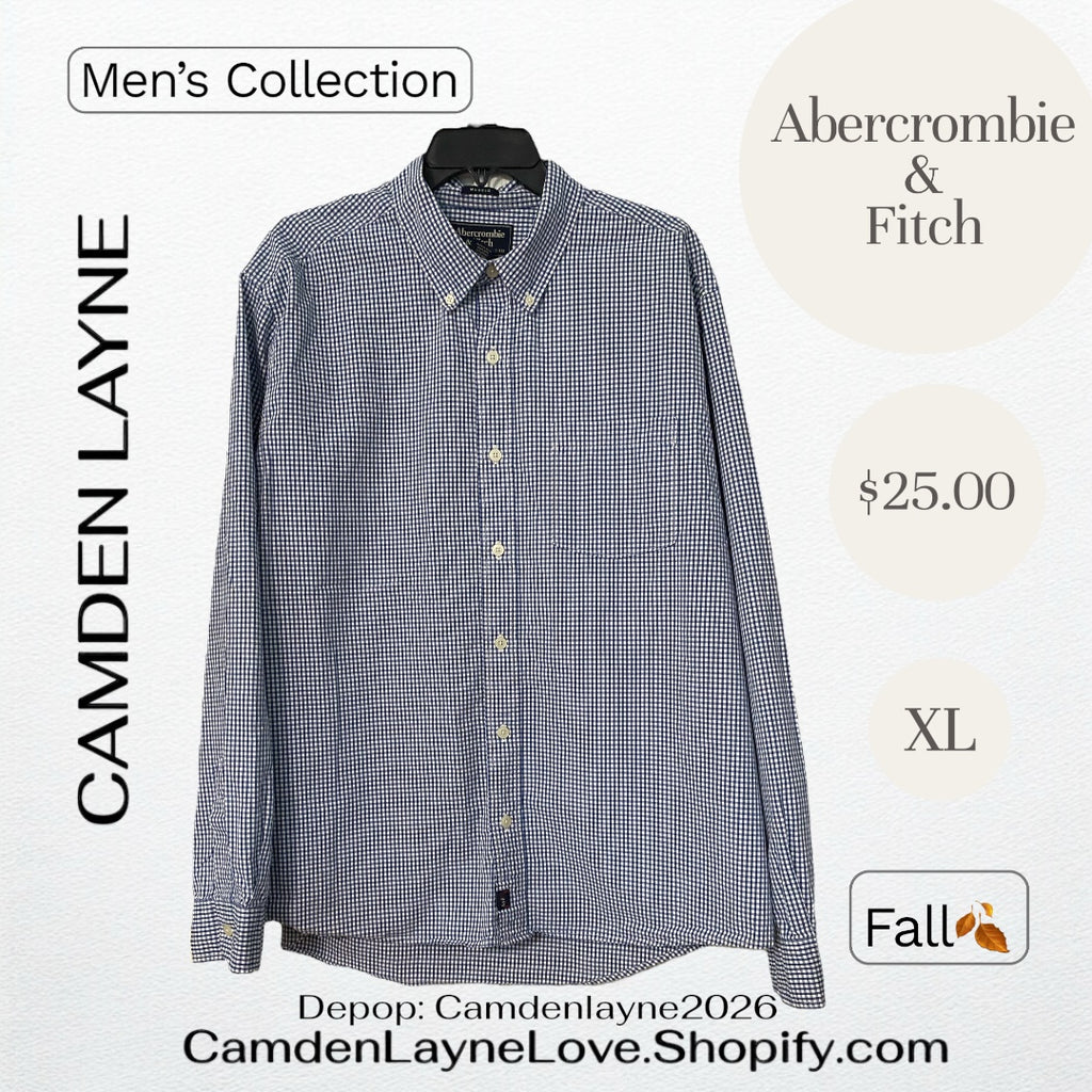 Abercrombie & Fitch Gingham XL Long Sleeve