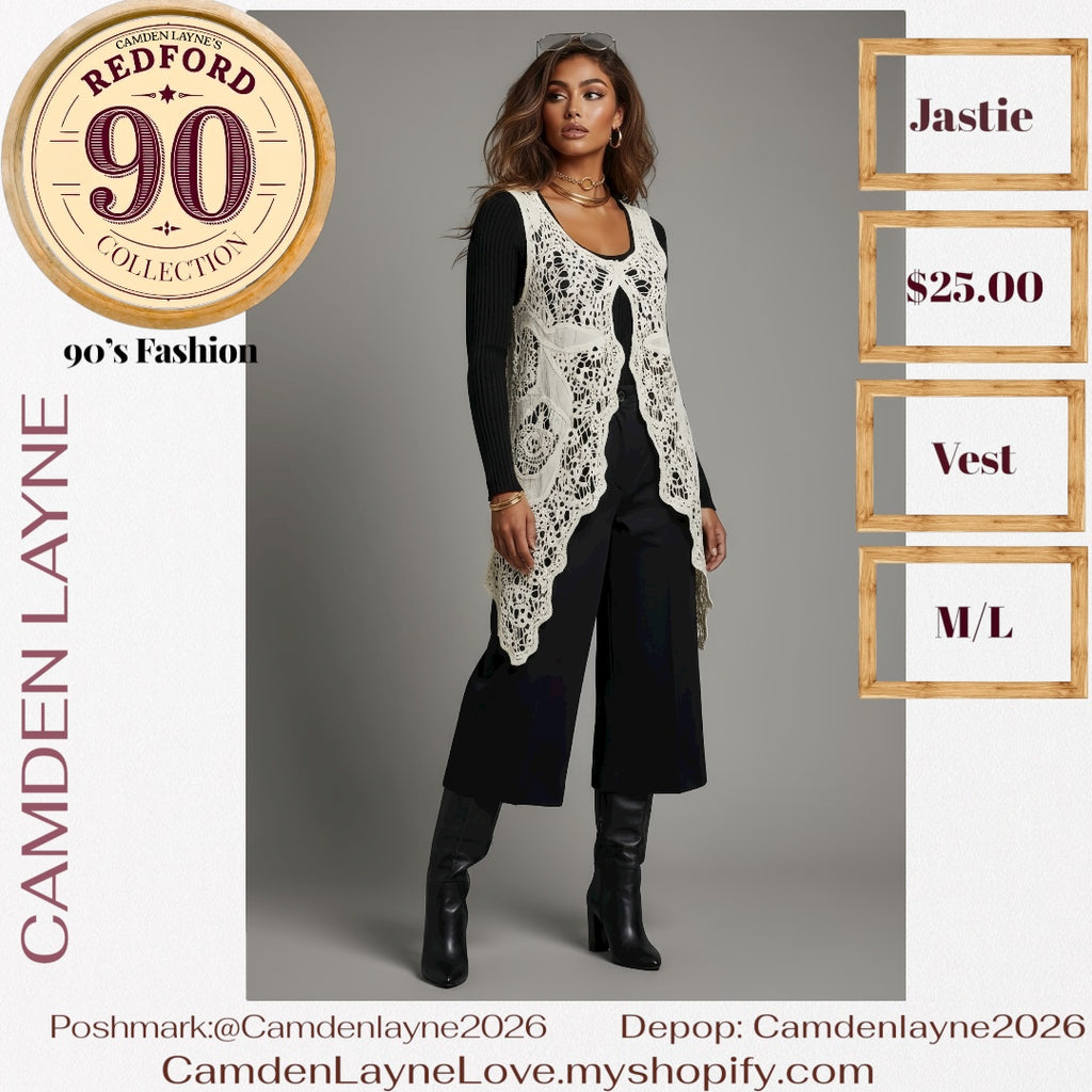 Jastie Bohemian Crochet Vest